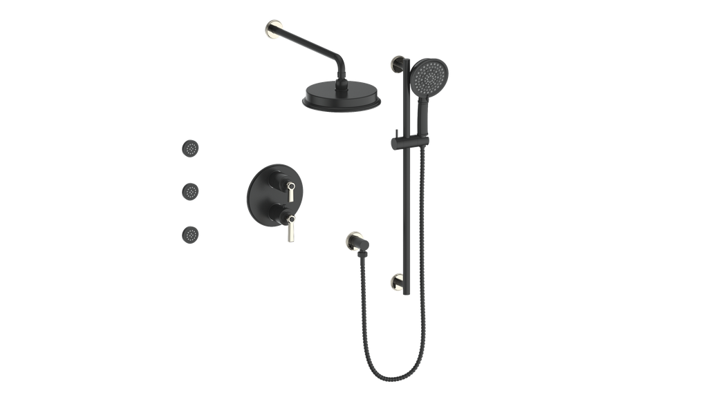 Vogt Zehn 3-Way Thermostatic Shower Kit with Body Jets - image 24