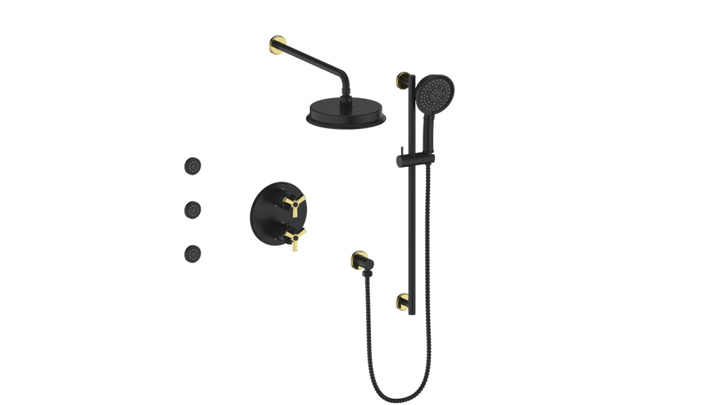 Vogt ZEHN 3-WAY TH SHOWER KIT WITH BODY JETS