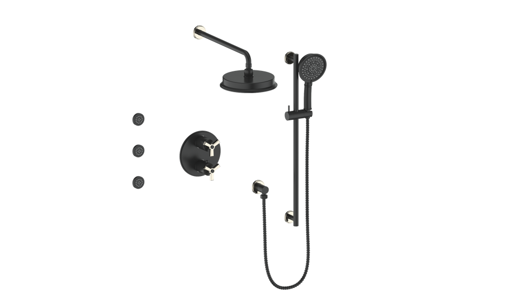 Vogt Zehn 3-Way Thermostatic Shower Kit with Body Jets - image 25