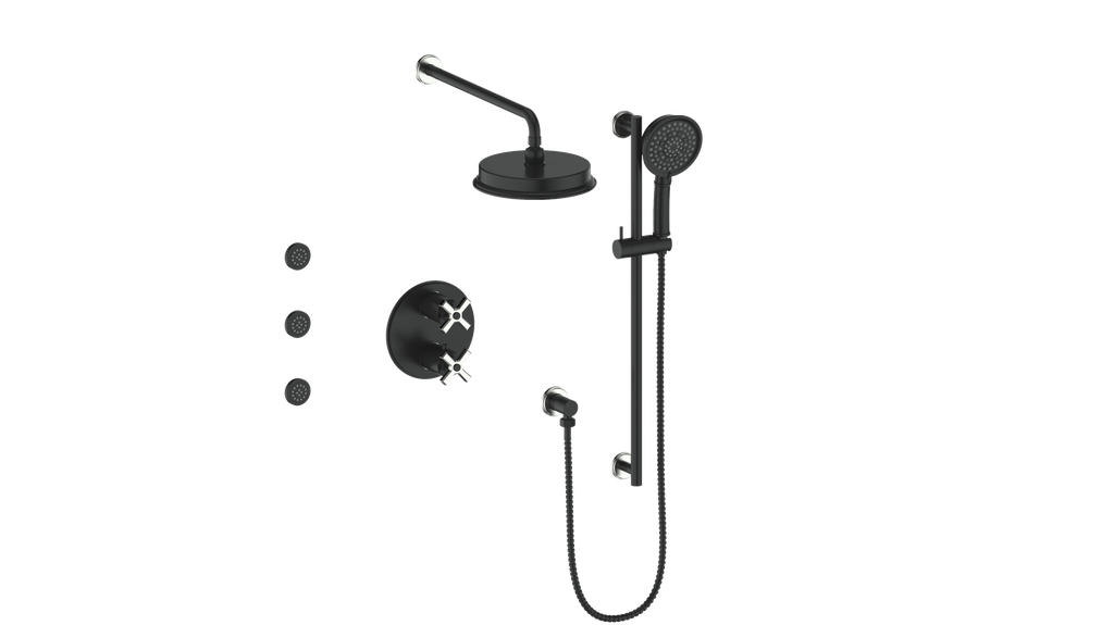 Vogt Zehn 3-Way Thermostatic Shower Kit with Body Jets - image 17