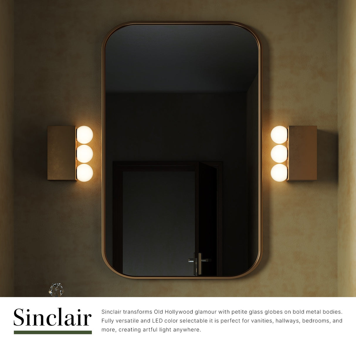 Alora Sinclair 12-in Wall/Vanity Light
