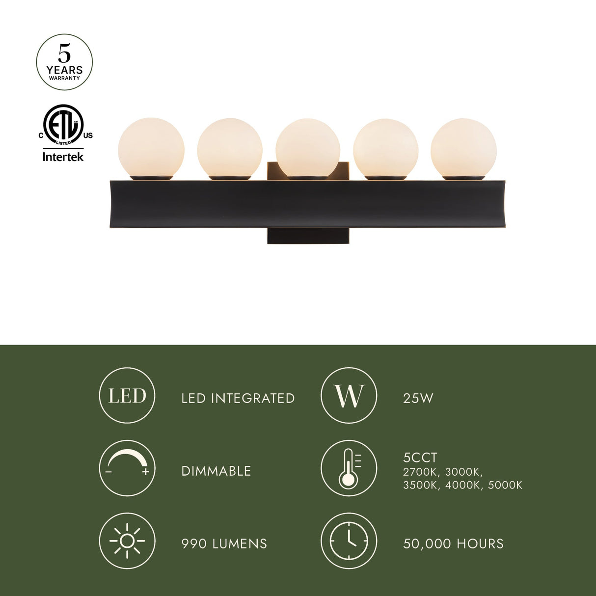 Alora Sinclair 21-in Wall/Vanity Light
