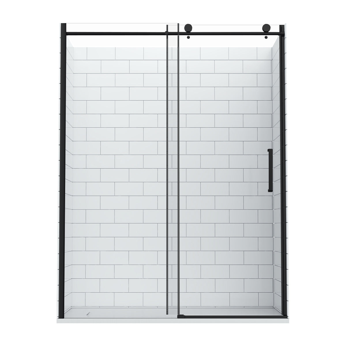 Valerie Black with Subway Tile Walls