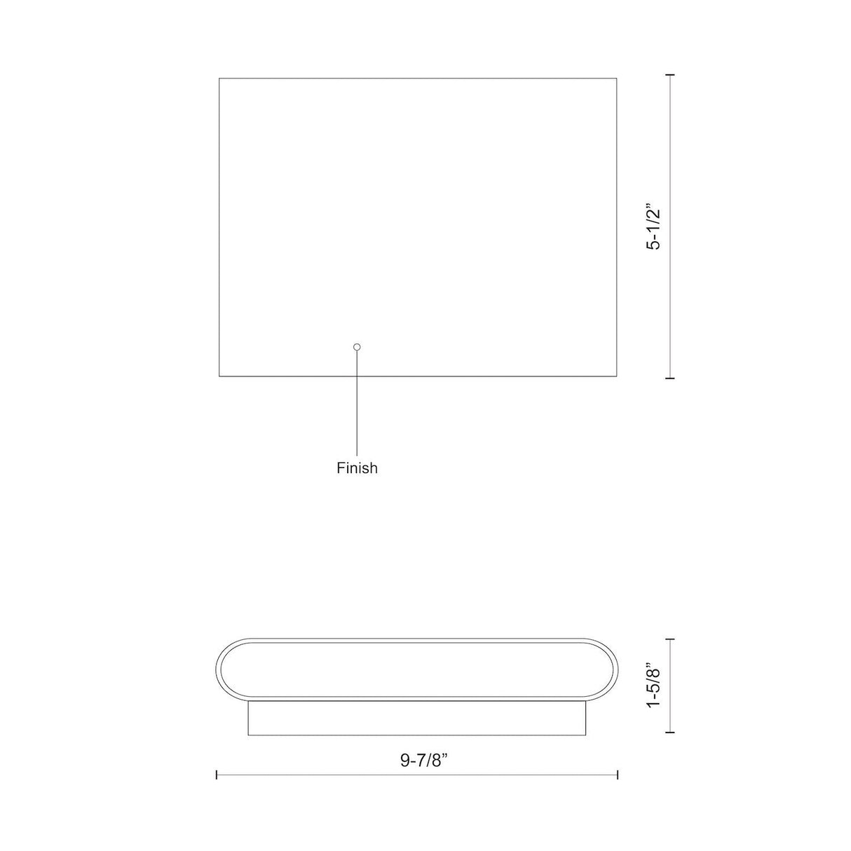 Kuzco Slate 10-in All-terior Wall Light