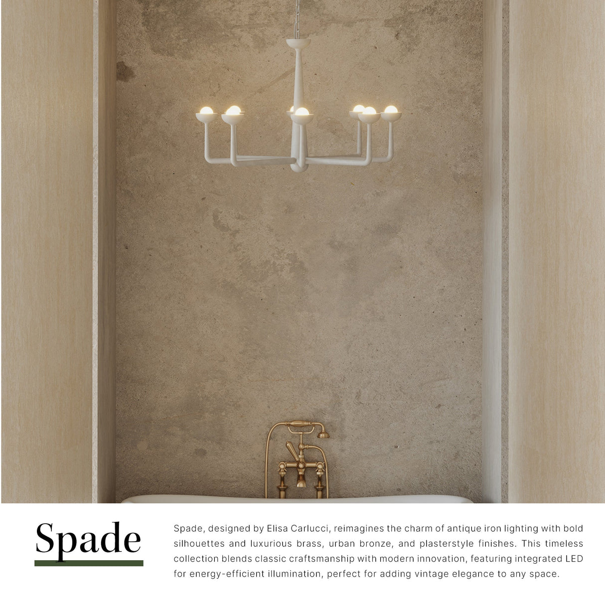 Alora Spade 30-in Chandelier