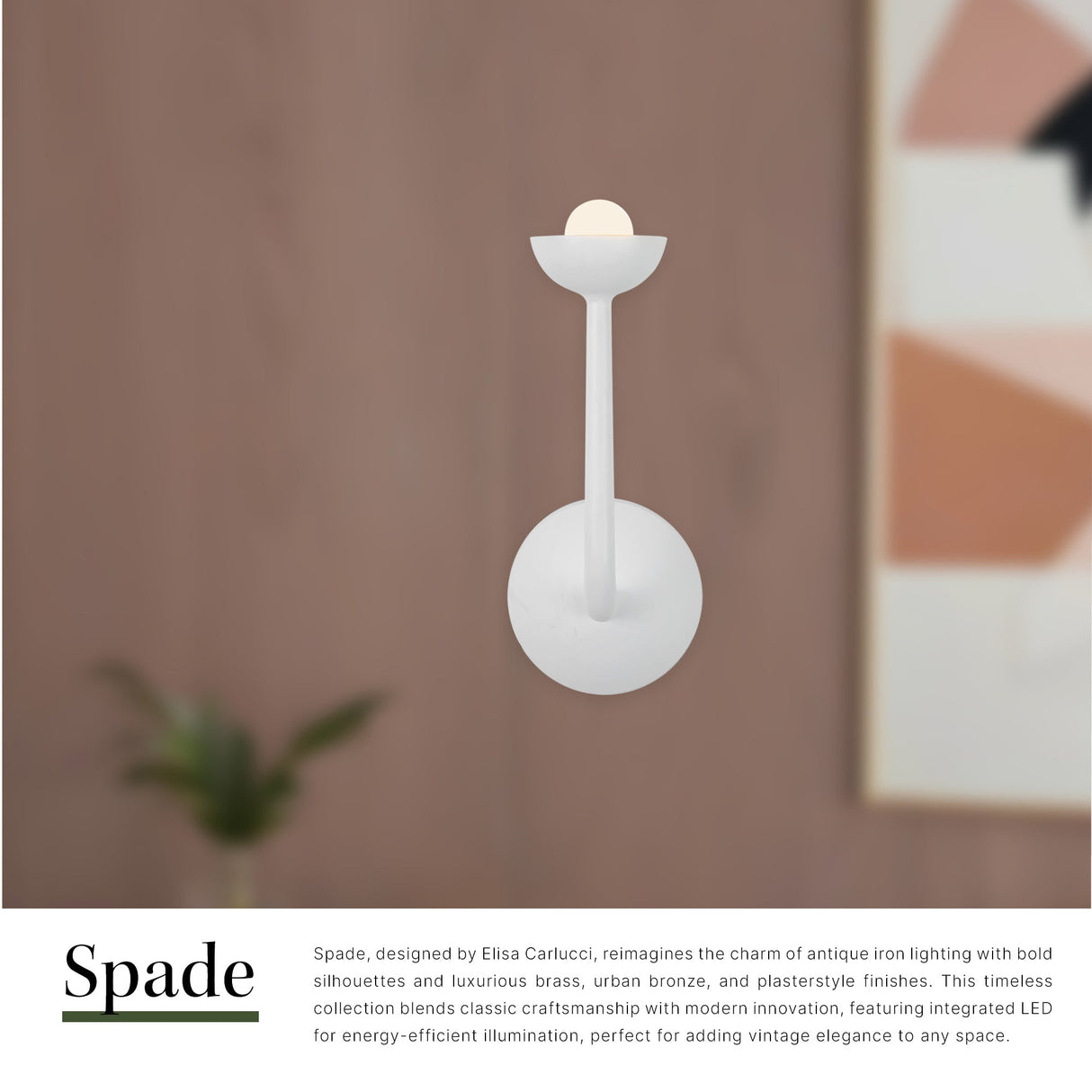 Alora Spade 3-in Wall/Vanity Light