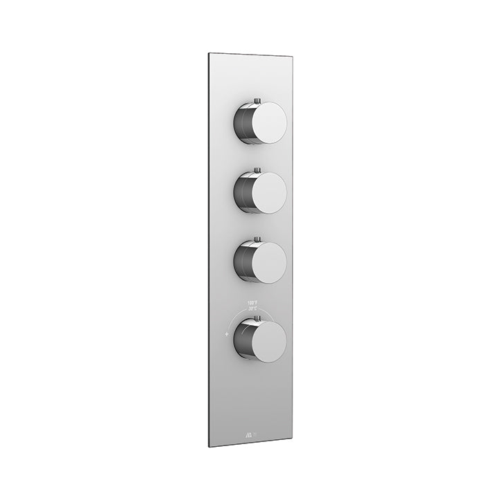 Aquabrass Turbo Thermostatic Shower Valve Trim T12003 Chrome - image 1