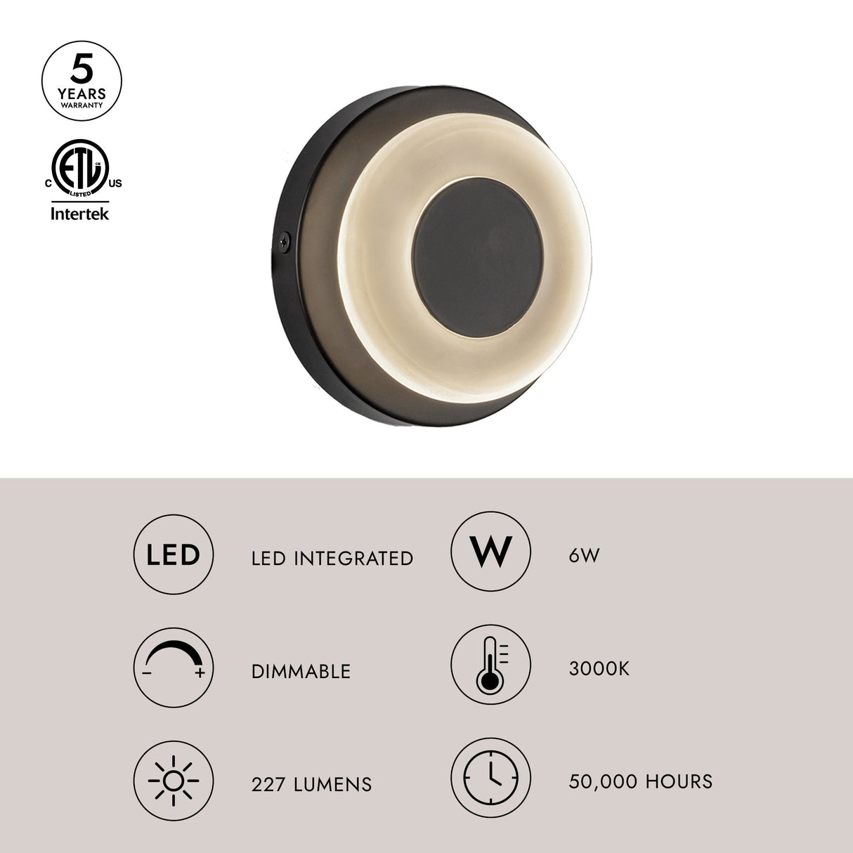 Kuzco Stephord 4-in Wall Sconce