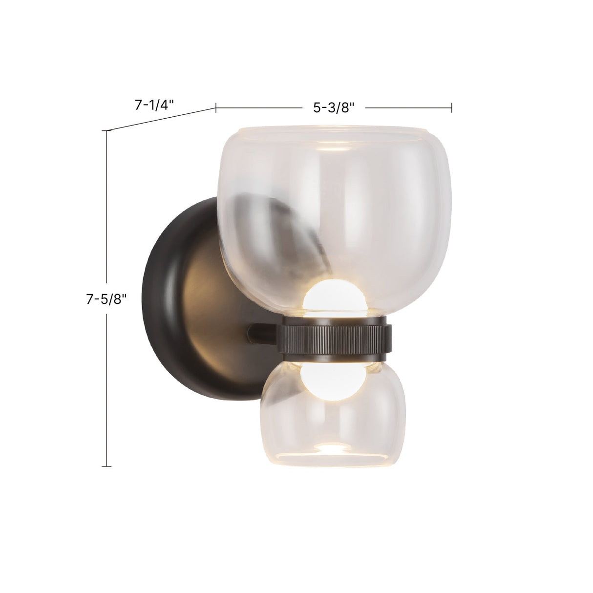 Alora Sutton 5-in Wall/Vanity Light