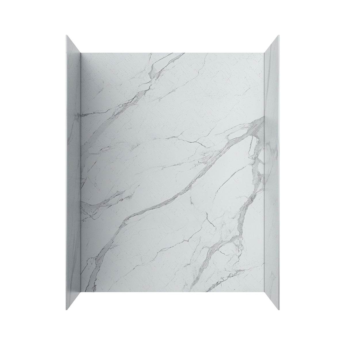 Cassie Shower/Tub Walls in White marble