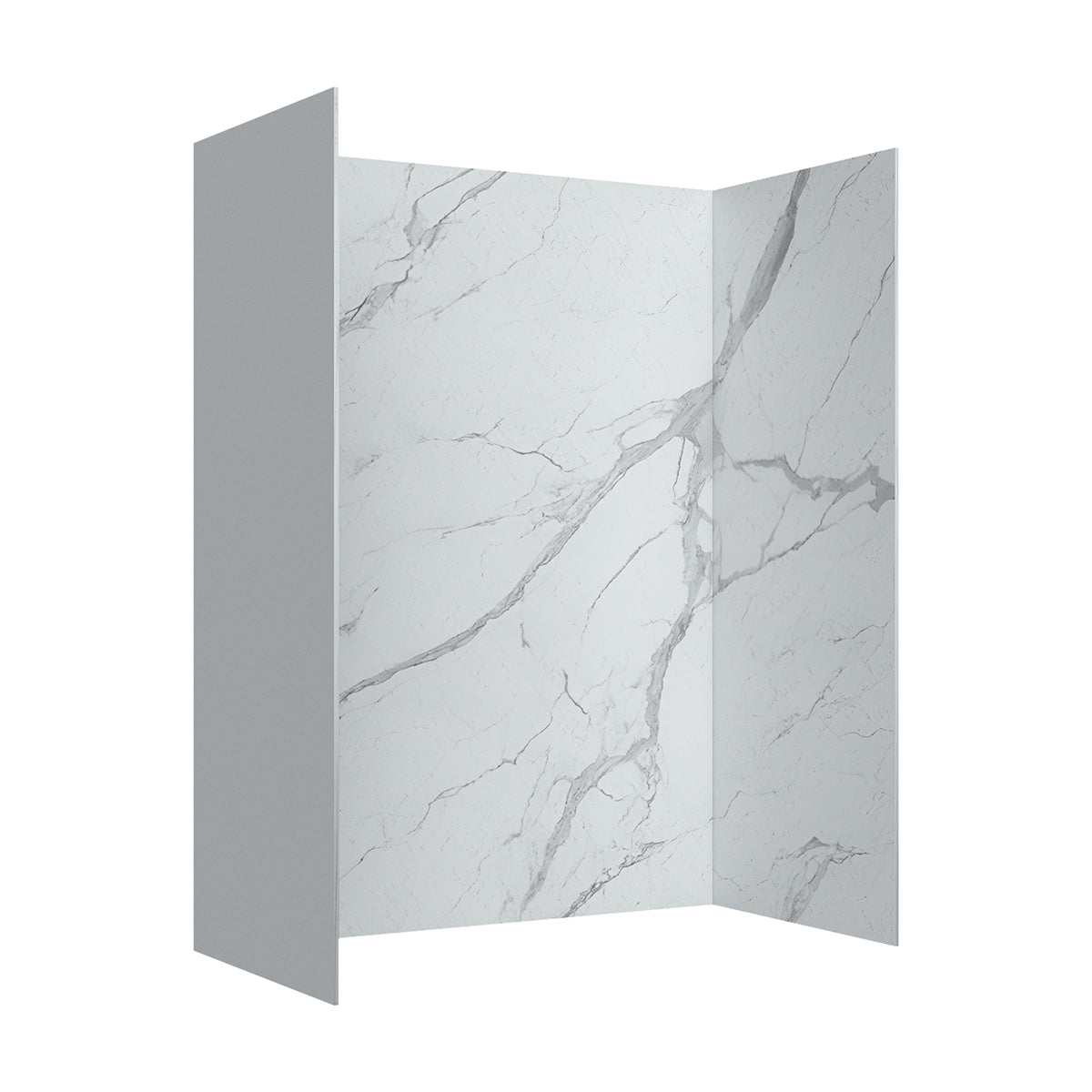 Cassie Shower/Tub Walls in White marble