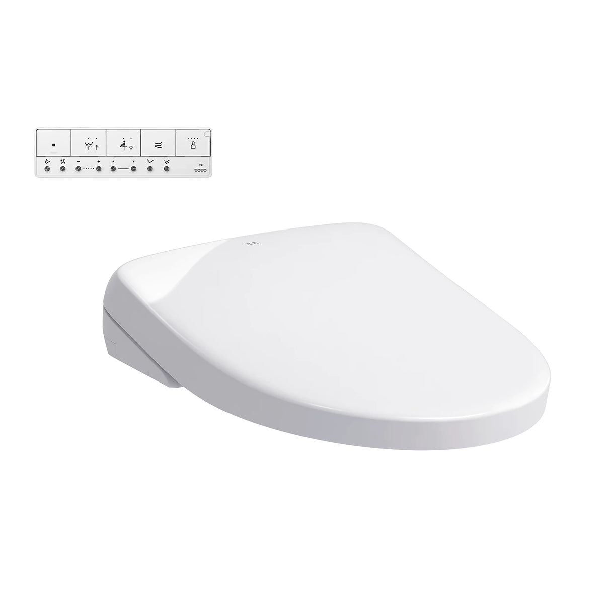 TOTO WASHLET S7 Elongated Bidet Toilet Seat with EWATER+, Cotton White (SW4726AT40)