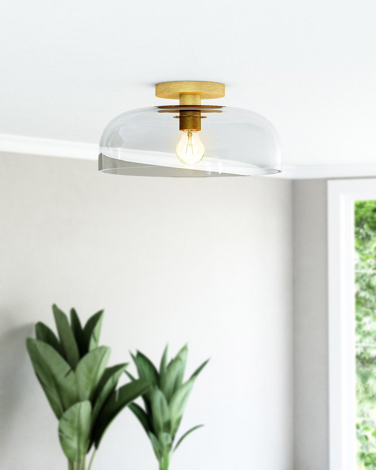 Alora Mood Sylvia 12-in Semi-Flush Mount