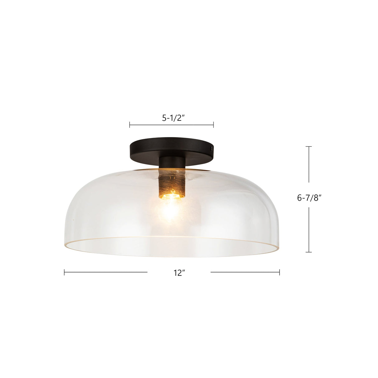 Alora Mood Sylvia 12-in Semi-Flush Mount