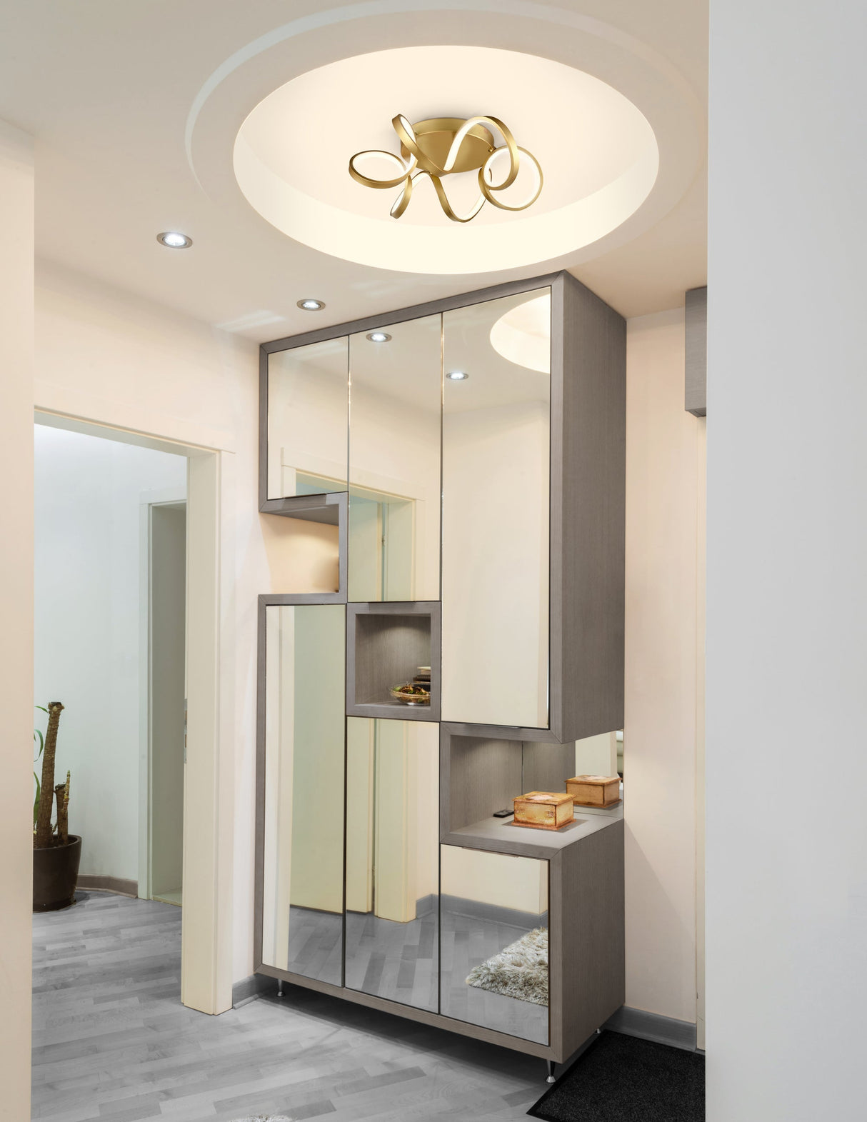 Kuzco Synergy 20-in Flush Mount