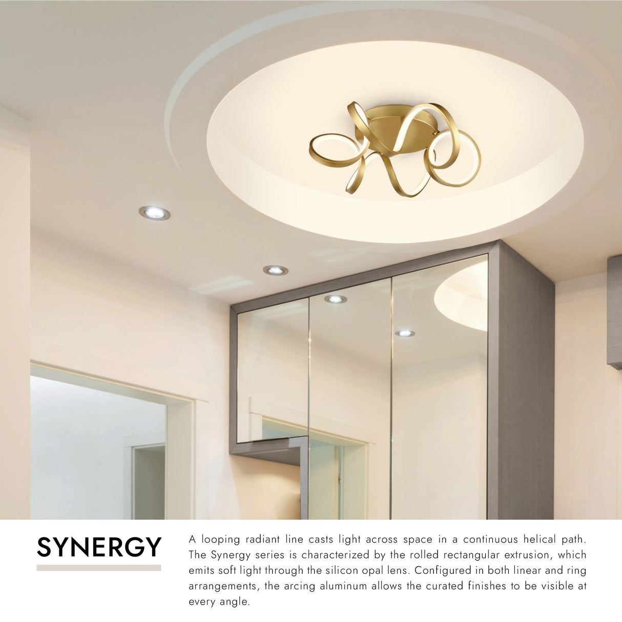 Kuzco Synergy 20-in Flush Mount