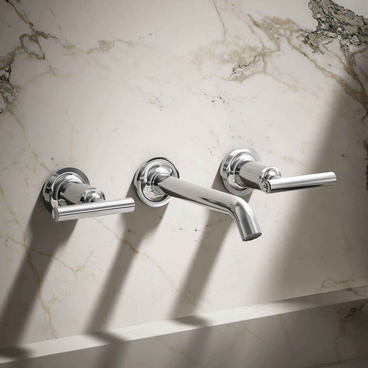 Purist® Wall-mount bathroom sink faucet trim with Lever handles, 1.2 gpm