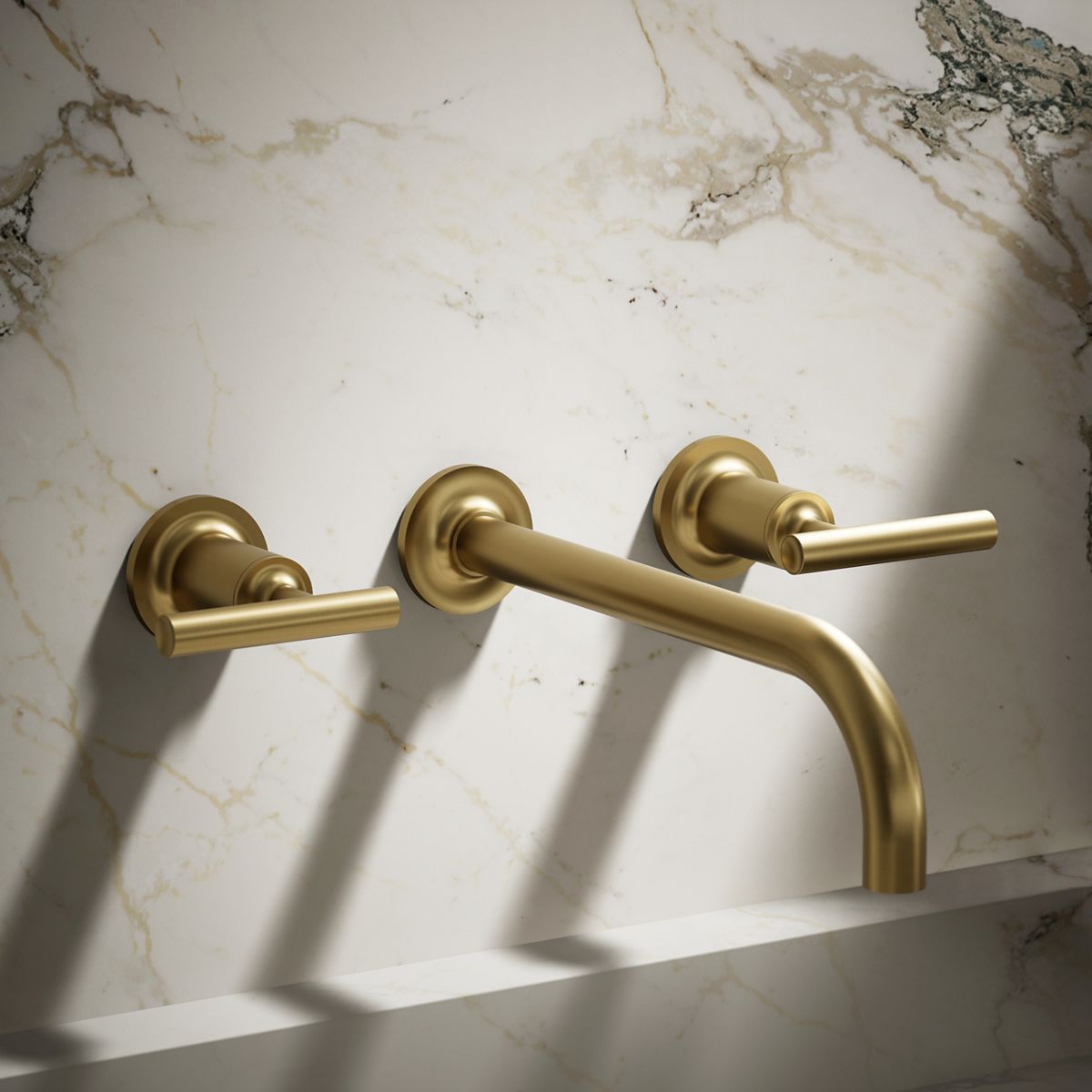 Purist® Wall-mount bathroom sink faucet trim with Lever handles, 1.2 gpm
