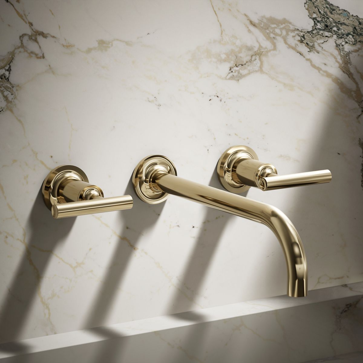 Purist® Wall-mount bathroom sink faucet trim with Lever handles, 1.2 gpm