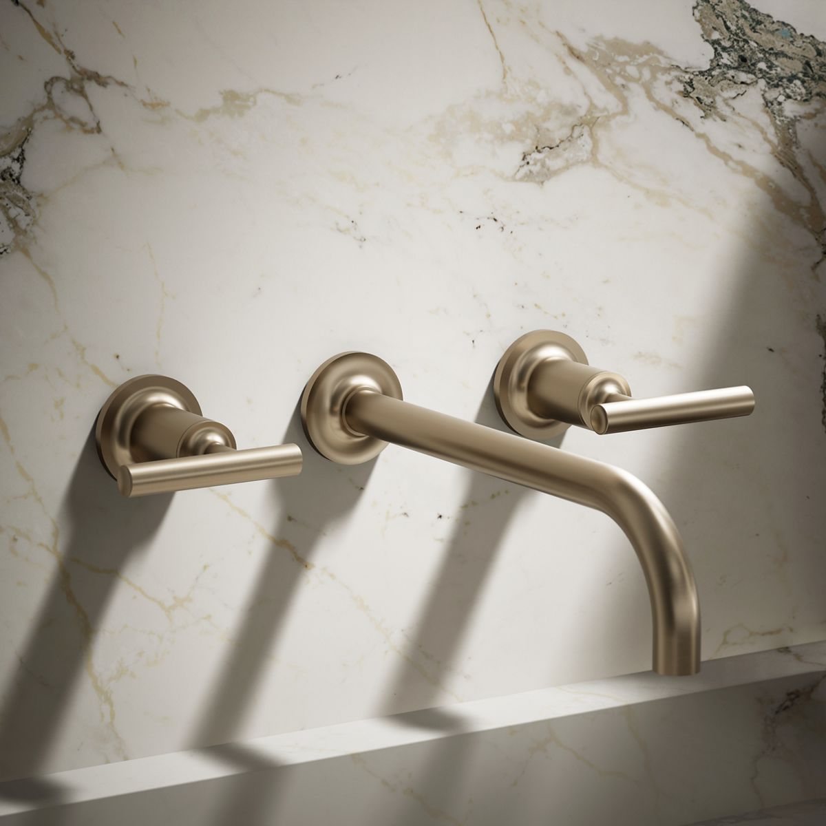 Purist® Wall-mount bathroom sink faucet trim with Lever handles, 1.2 gpm