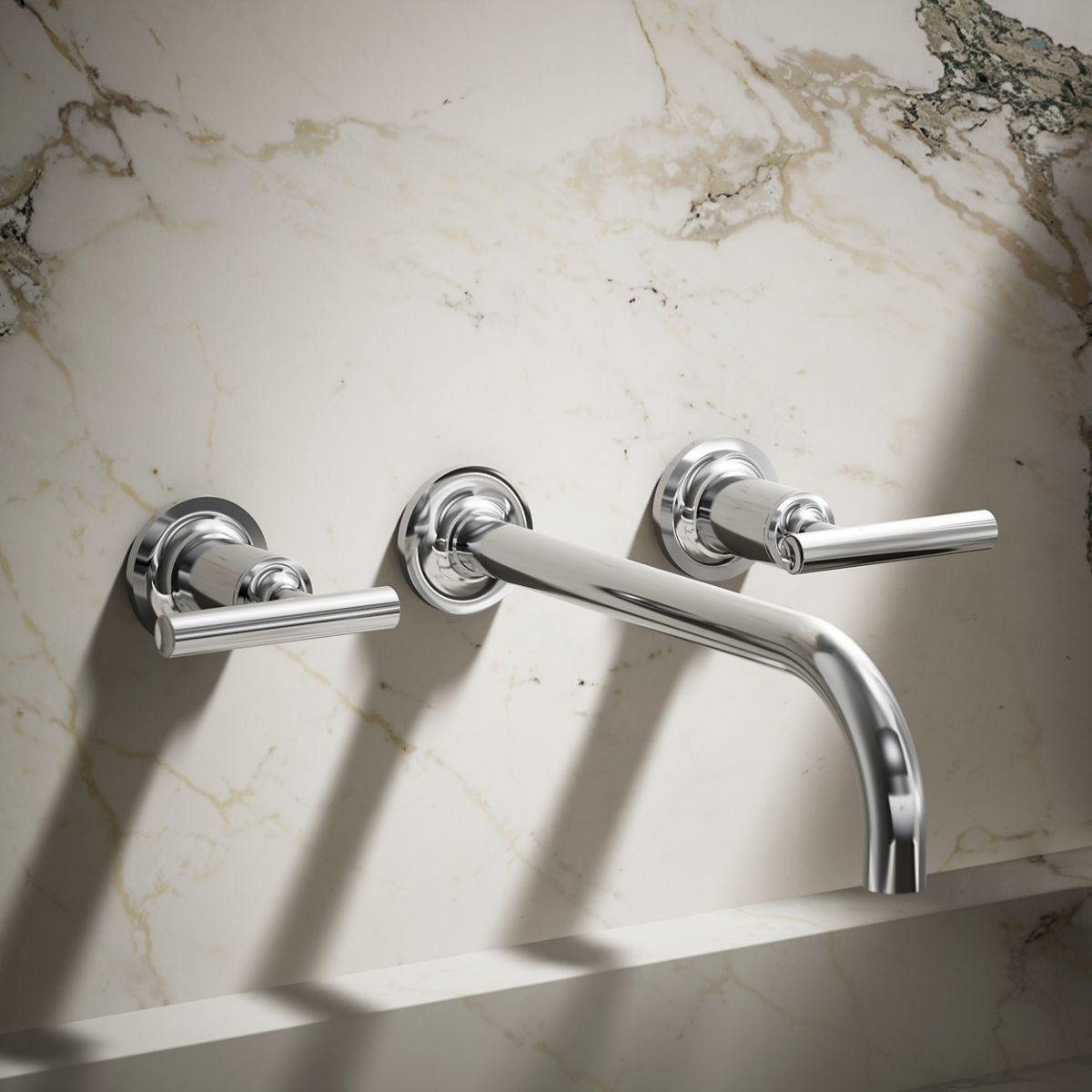 Purist® Wall-mount bathroom sink faucet trim with Lever handles, 1.2 gpm