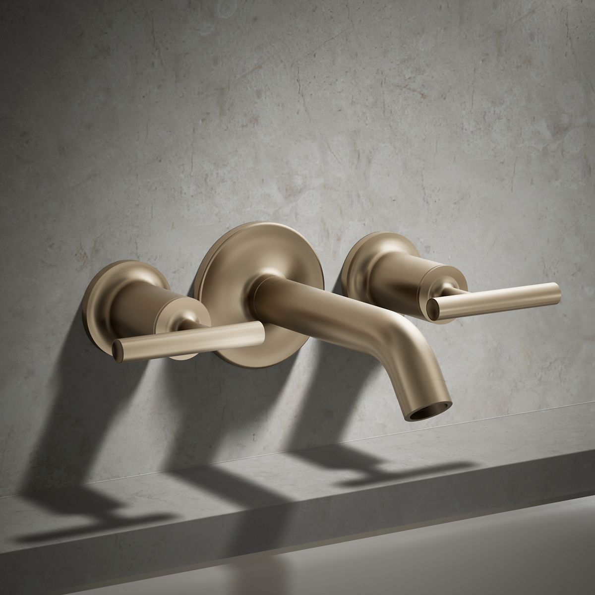 Purist® Deck- or wall-mount bath faucet handle trim with lever design