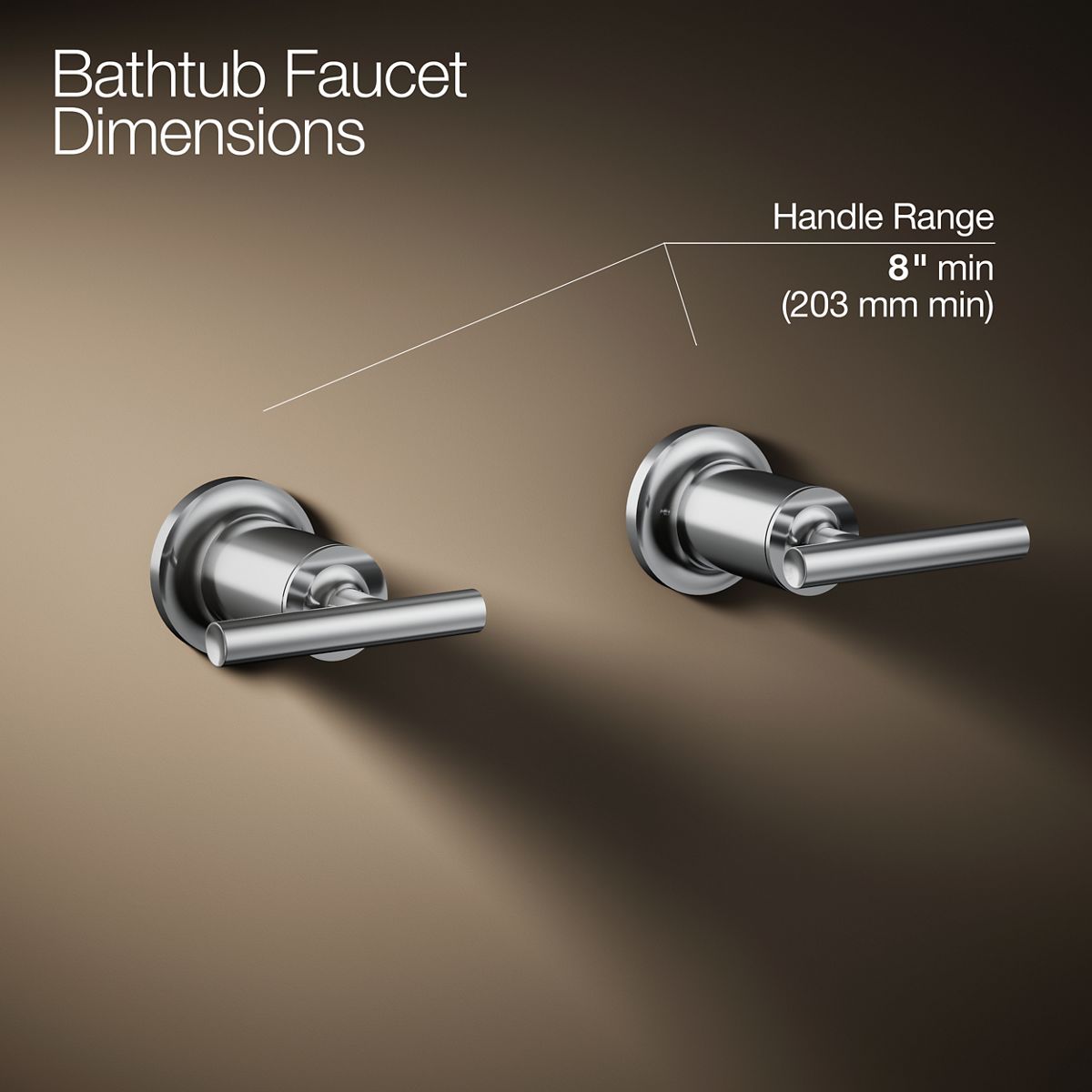 Purist® Deck- or wall-mount bath faucet handle trim with lever design