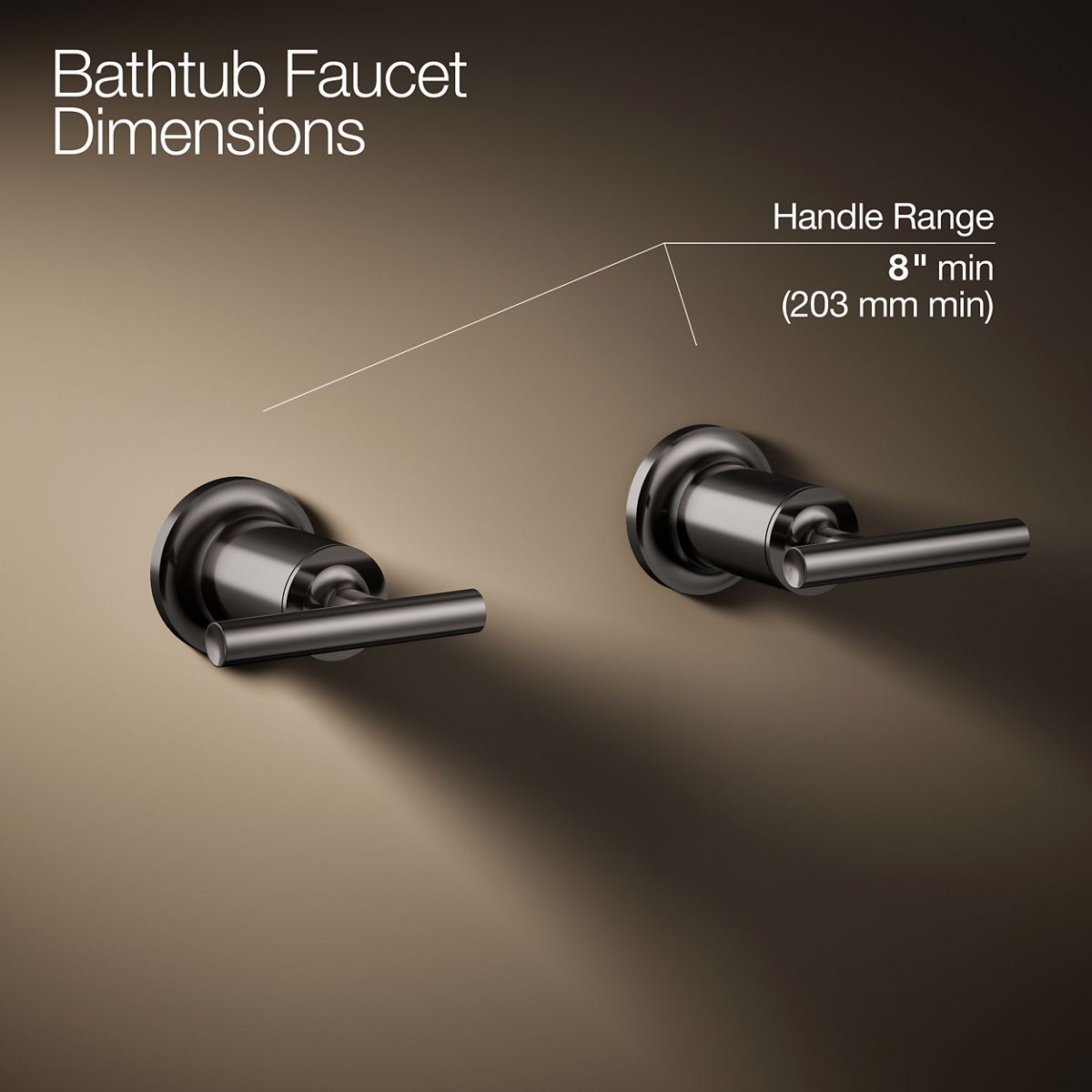 Purist® Deck- or wall-mount bath faucet handle trim with lever design
