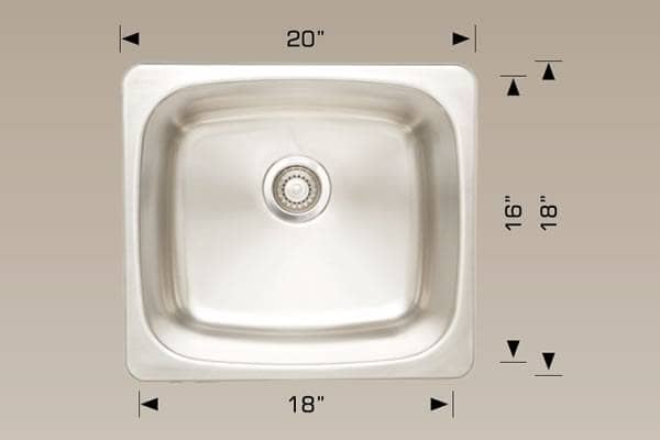 Laundry Sink 20" X 18" X 10" Bosco #T207004