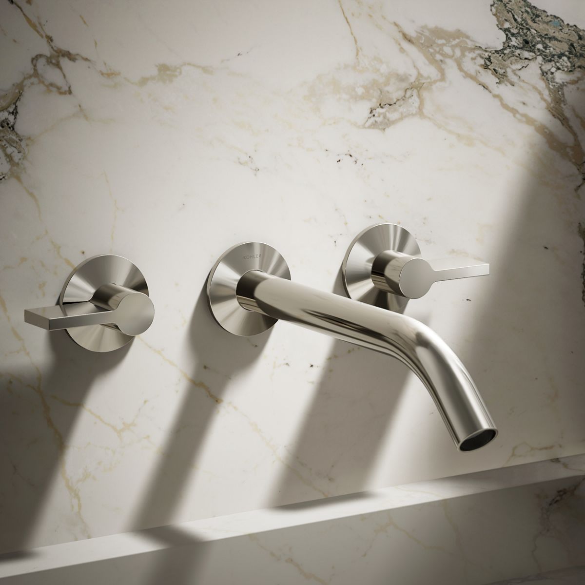 Components® Wall-mount bathroom sink faucet spout with Tube design, 1.2 gpm