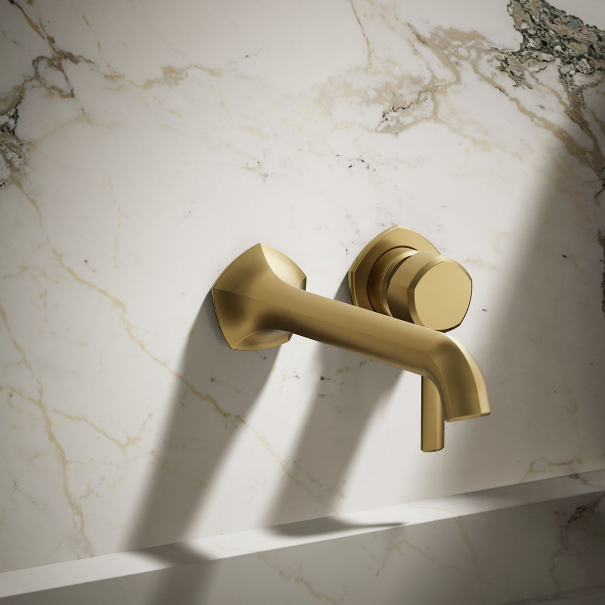 Occasion® Wall-mount bathroom sink faucet spout with Straight design, 1.2 gpm