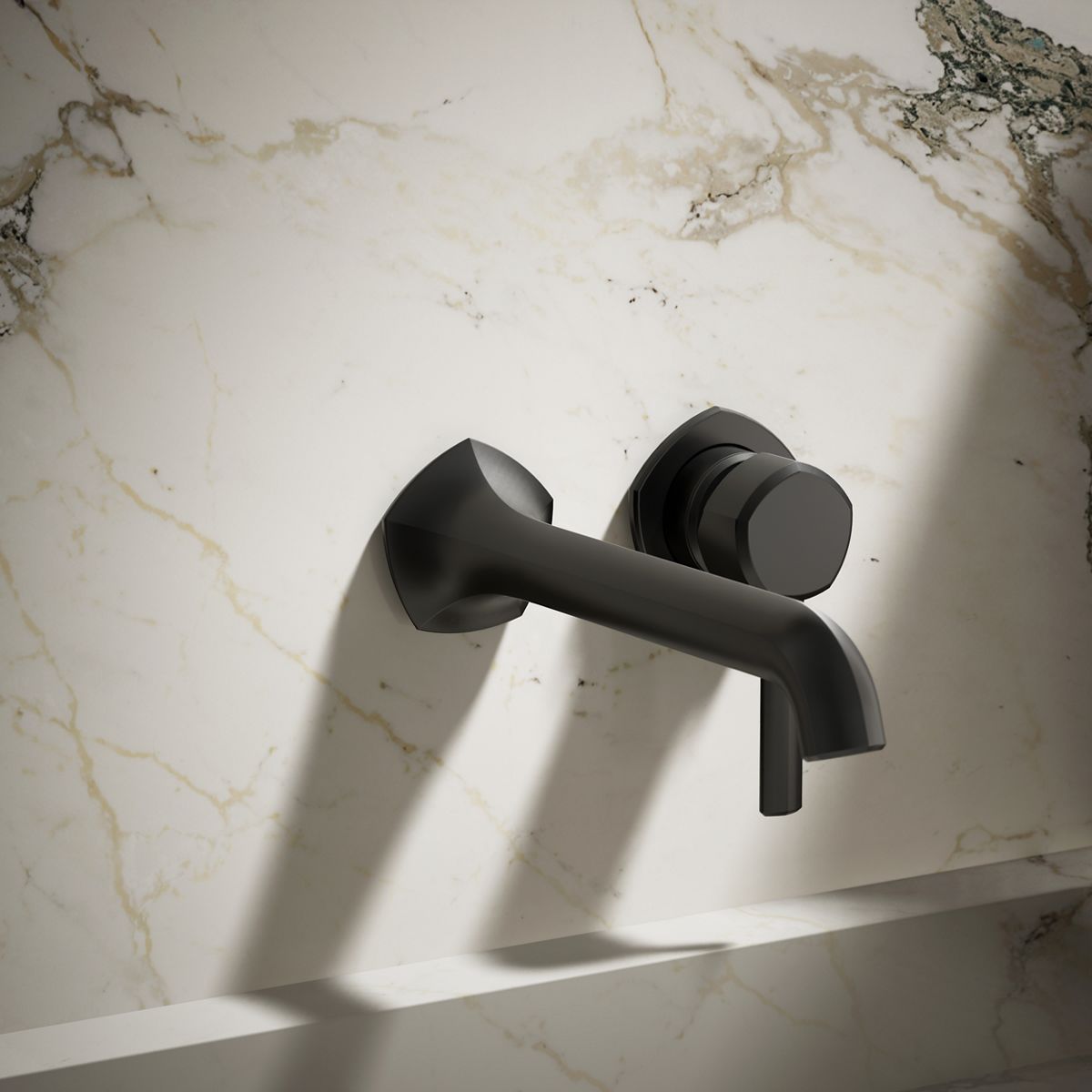 Occasion® Wall-mount bathroom sink faucet spout with Straight design, 1.2 gpm
