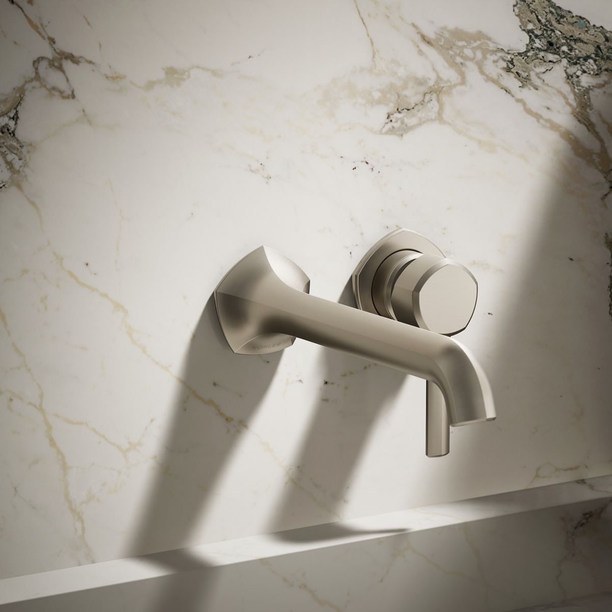 Occasion® Wall-mount bathroom sink faucet spout with Straight design, 1.2 gpm