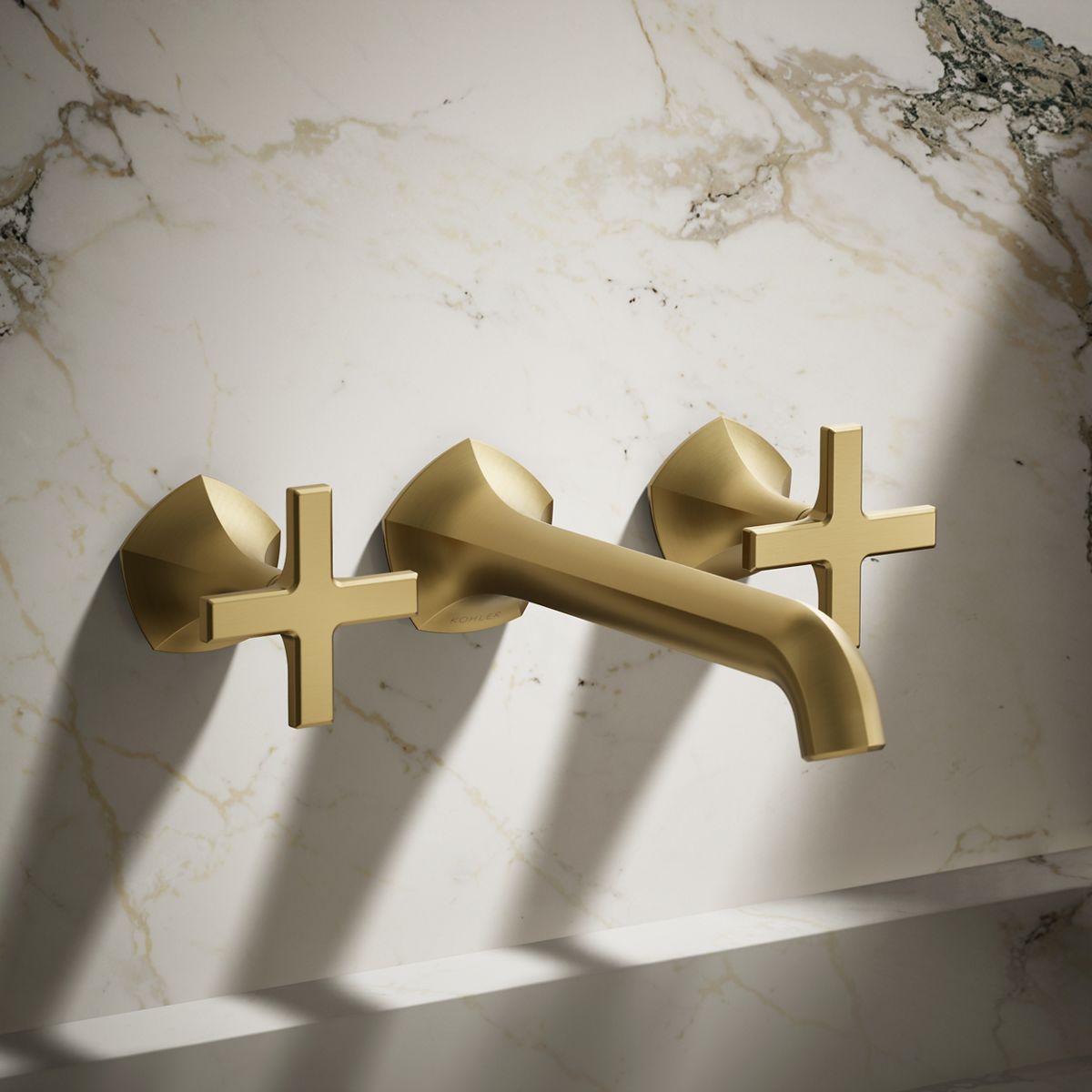 Occasion® Wall-mount bathroom sink faucet Cross handle trim, 1.2 gpm