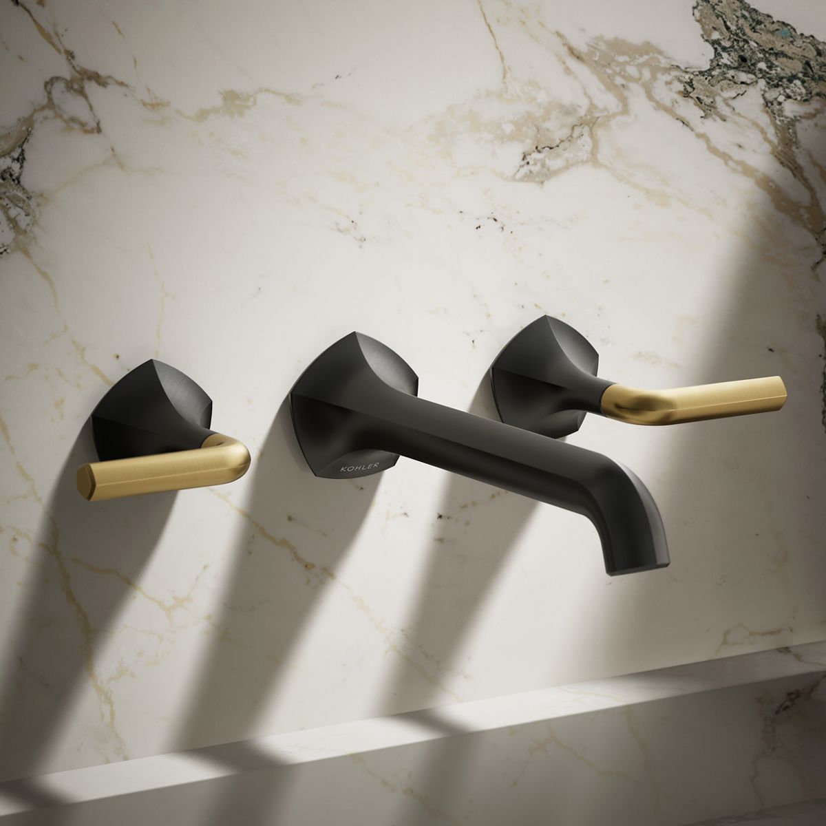 Occasion® Wall-mount bathroom sink faucet Lever handle trim, 1.2 gpm