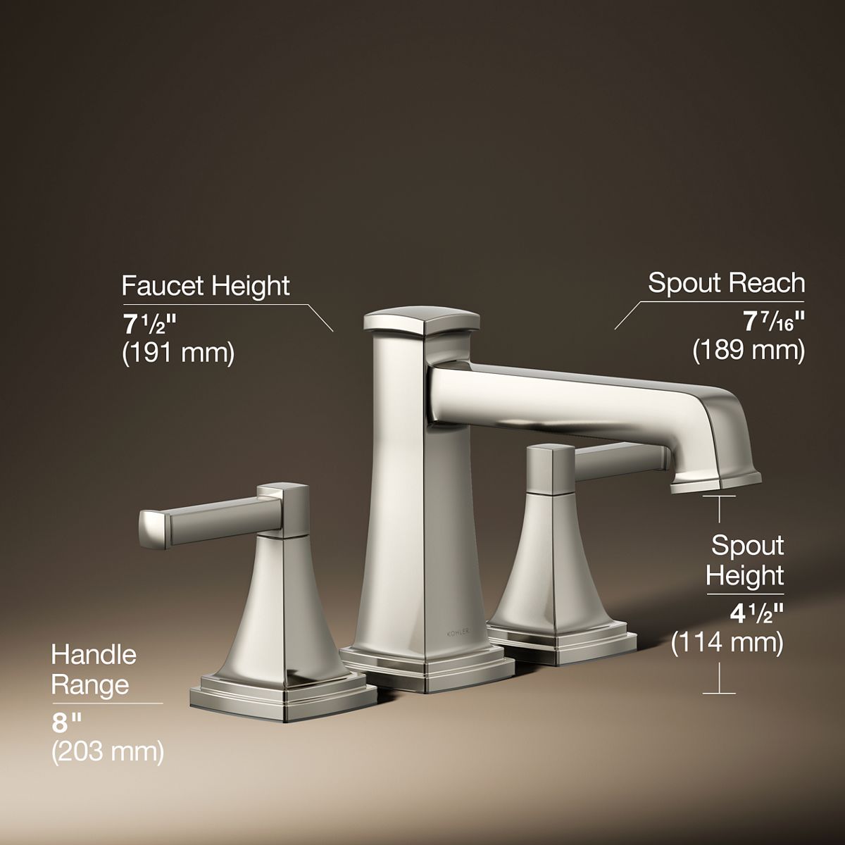 Riff® Deck-mount bath faucet trim