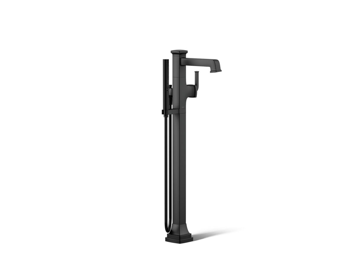 Riff® Floor-mount bath filler trim with handshower