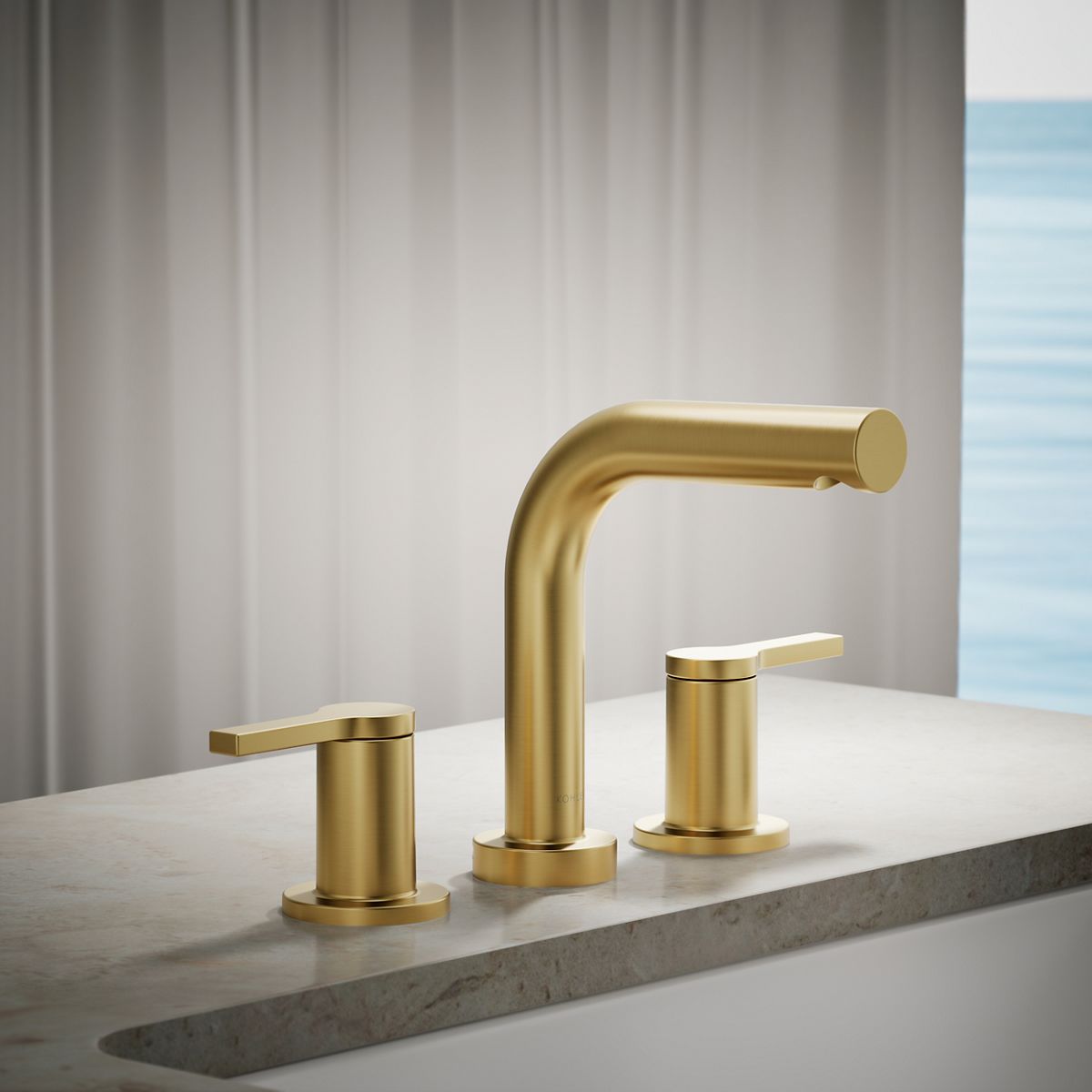 Elate® Deck-mount bath faucet trim