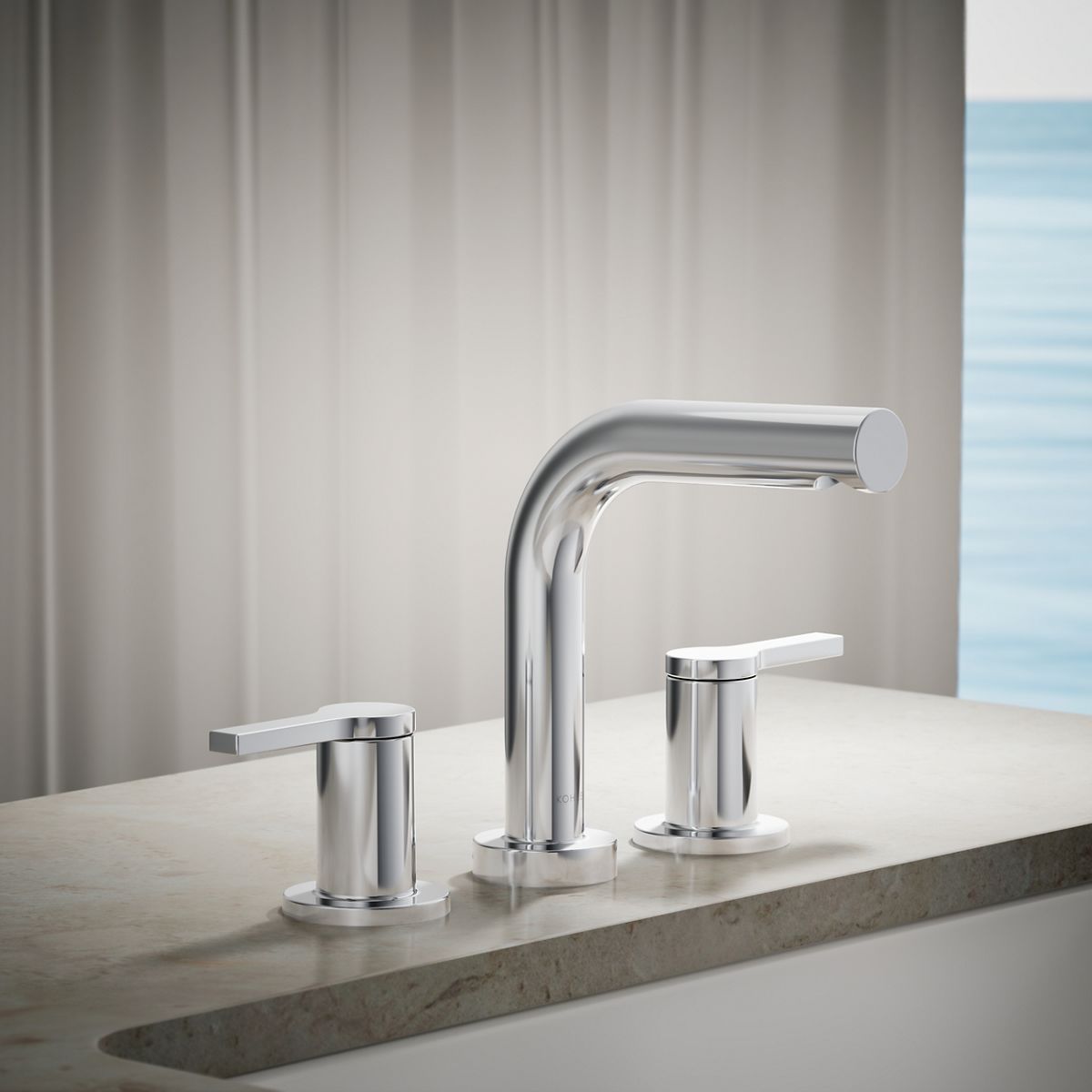 Elate® Deck-mount bath faucet trim