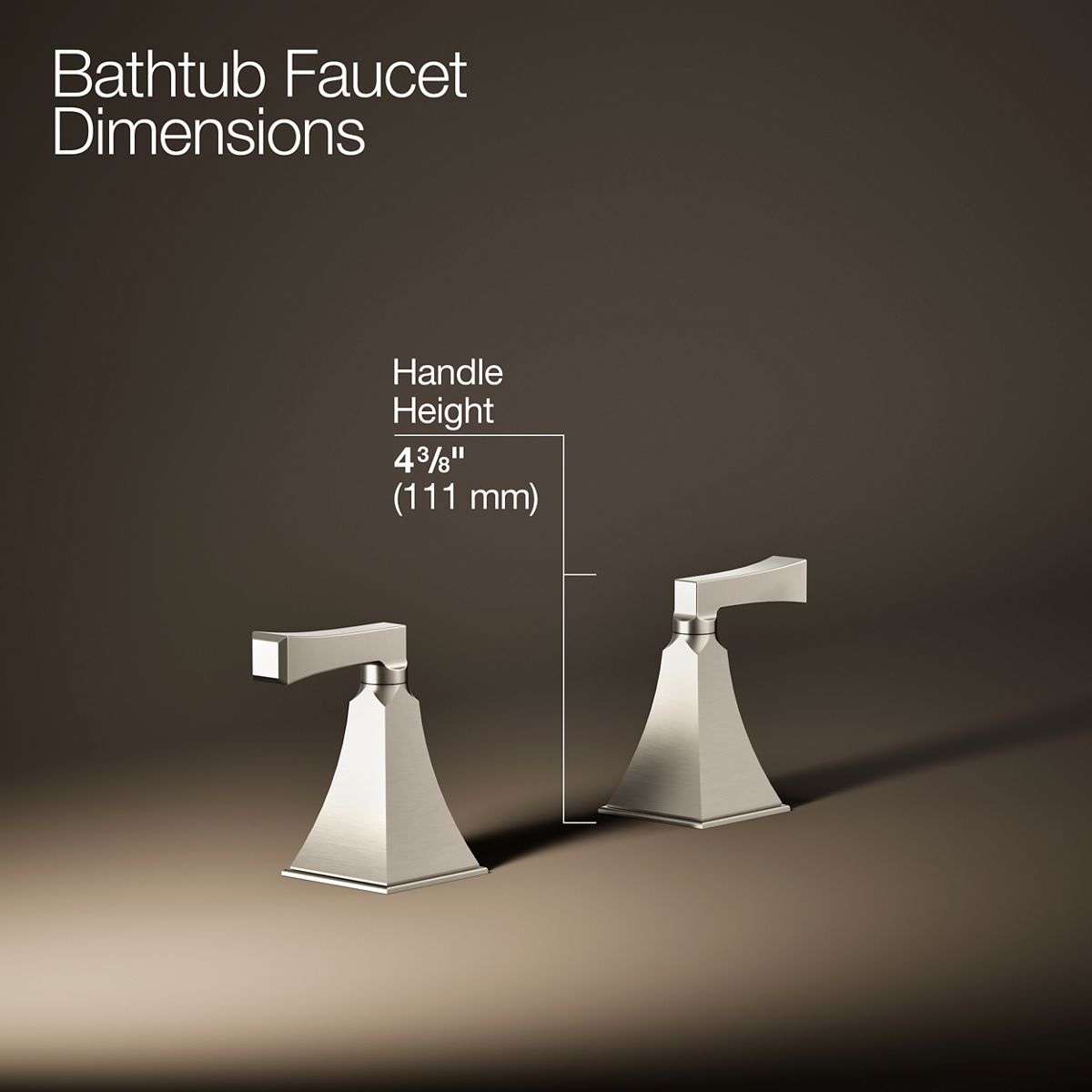 Memoirs® Stately Deck-mount bath faucet handle trim