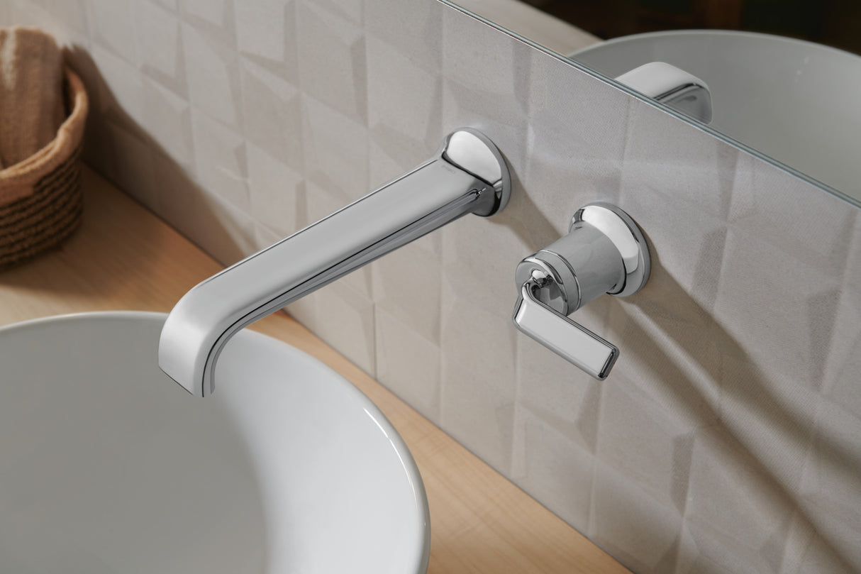 Allaria Two-Hole, Single-Handle Wall Mount Lavatory Faucet - Less Handle 1.2 GPM