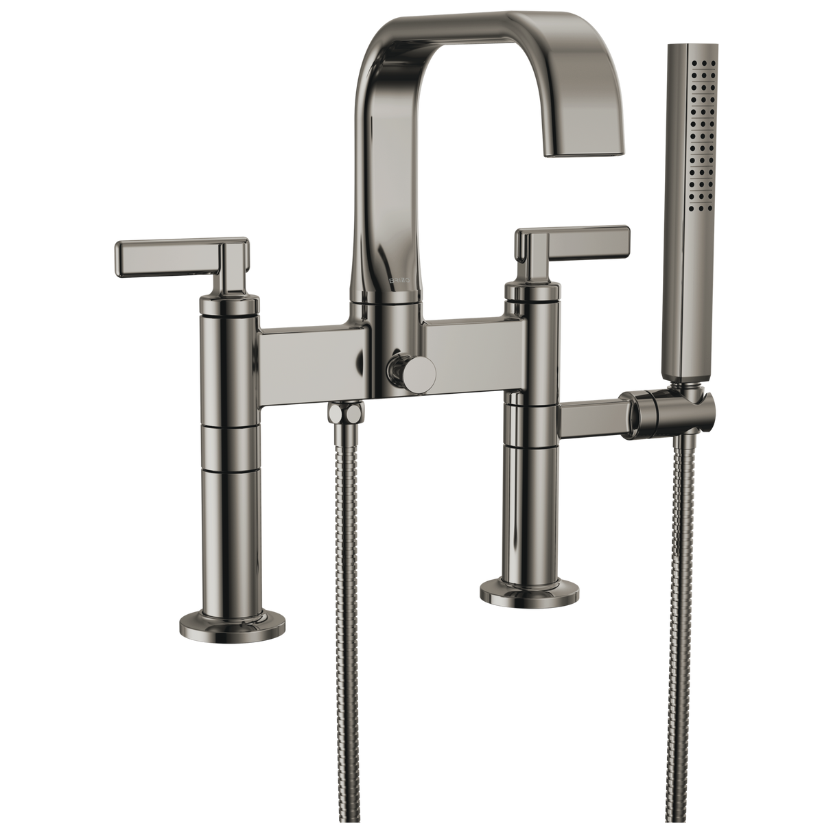 Allaria Two-Handle Tub Filler Trim Kit with Lever Handles Deck Mount Tub Filler Unions