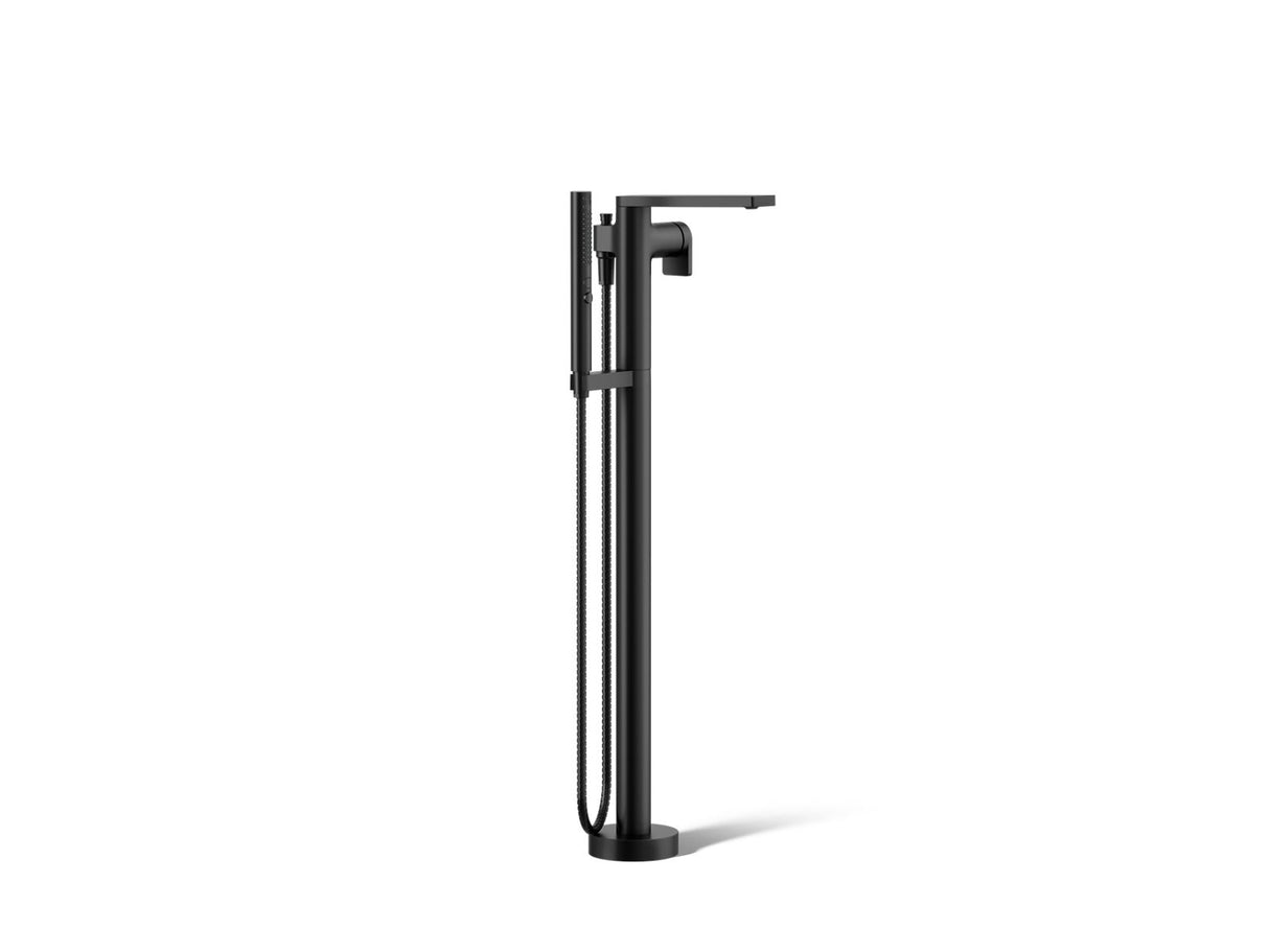 Composed® Floor-mount bath filler trim with handshower