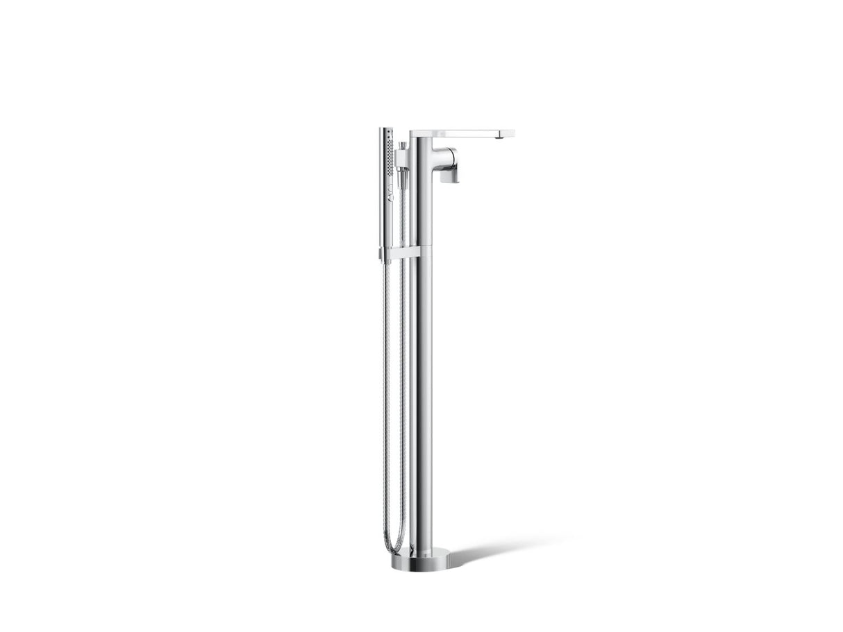 Composed® Floor-mount bath filler trim with handshower