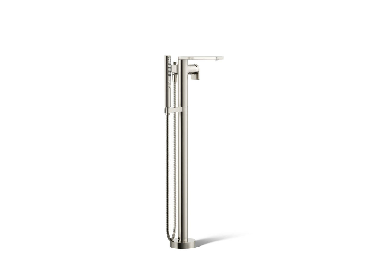 Composed® Floor-mount bath filler trim with handshower