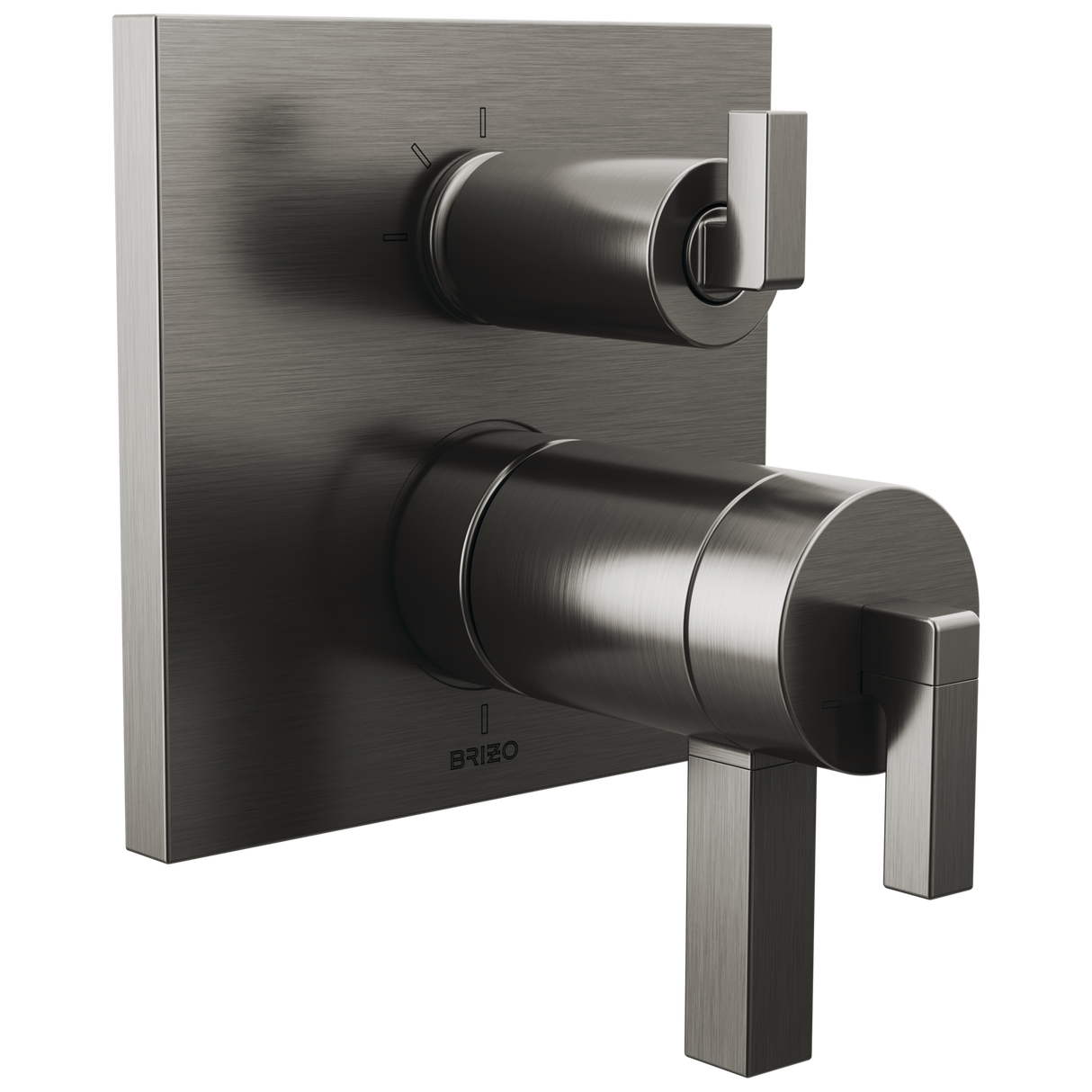 Frank Lloyd Wright Bath Collection by Brizo TempAssure Thermostatic Valve with 3-Function Integrated Diverter Trim - Less Handles