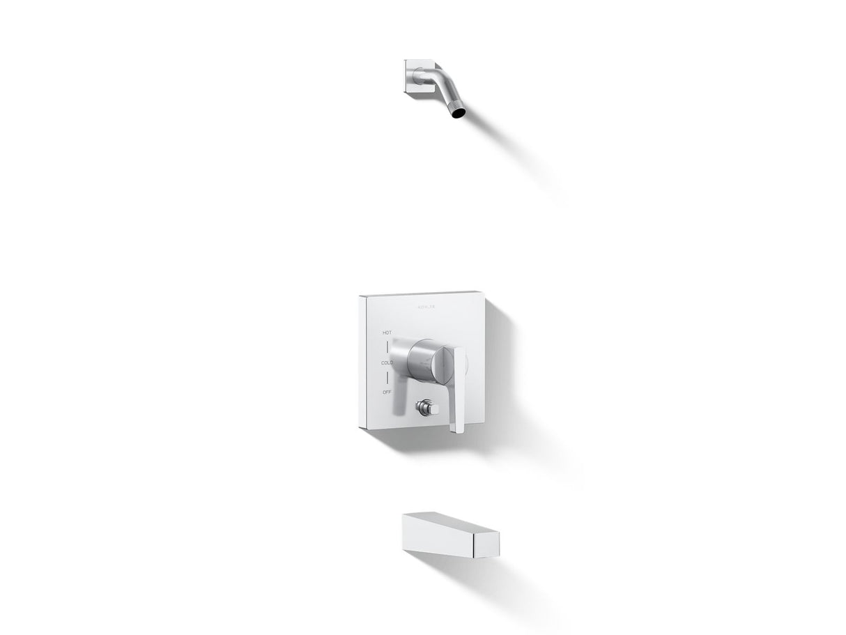 Honesty® Rite-Temp® bath and shower trim kit with push-button diverter, without showerhead