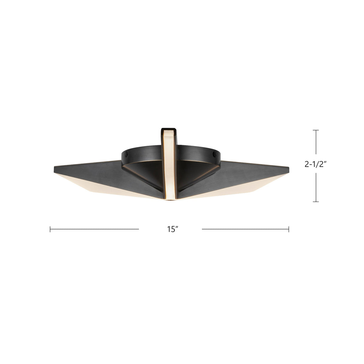 Kuzco Tachi 15-in Flush Mount
