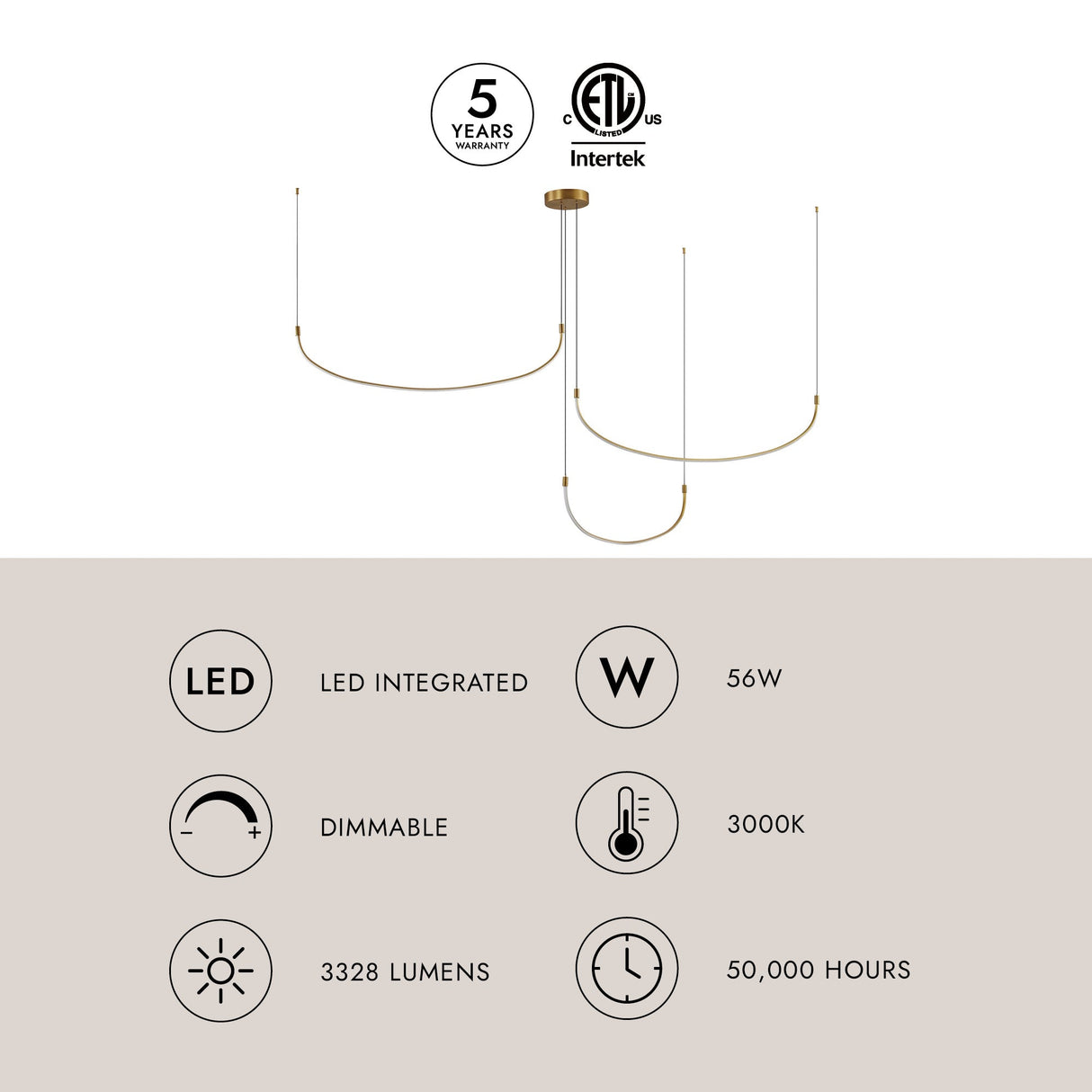 Kuzco Talis 70-in Multi Pendant