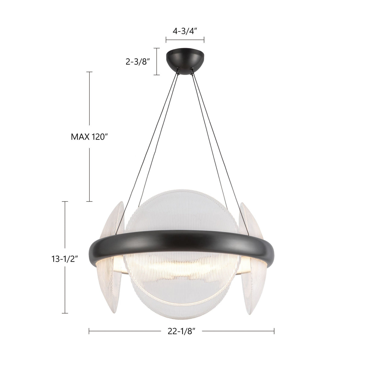 Kuzco Taurus 22-in Chandelier